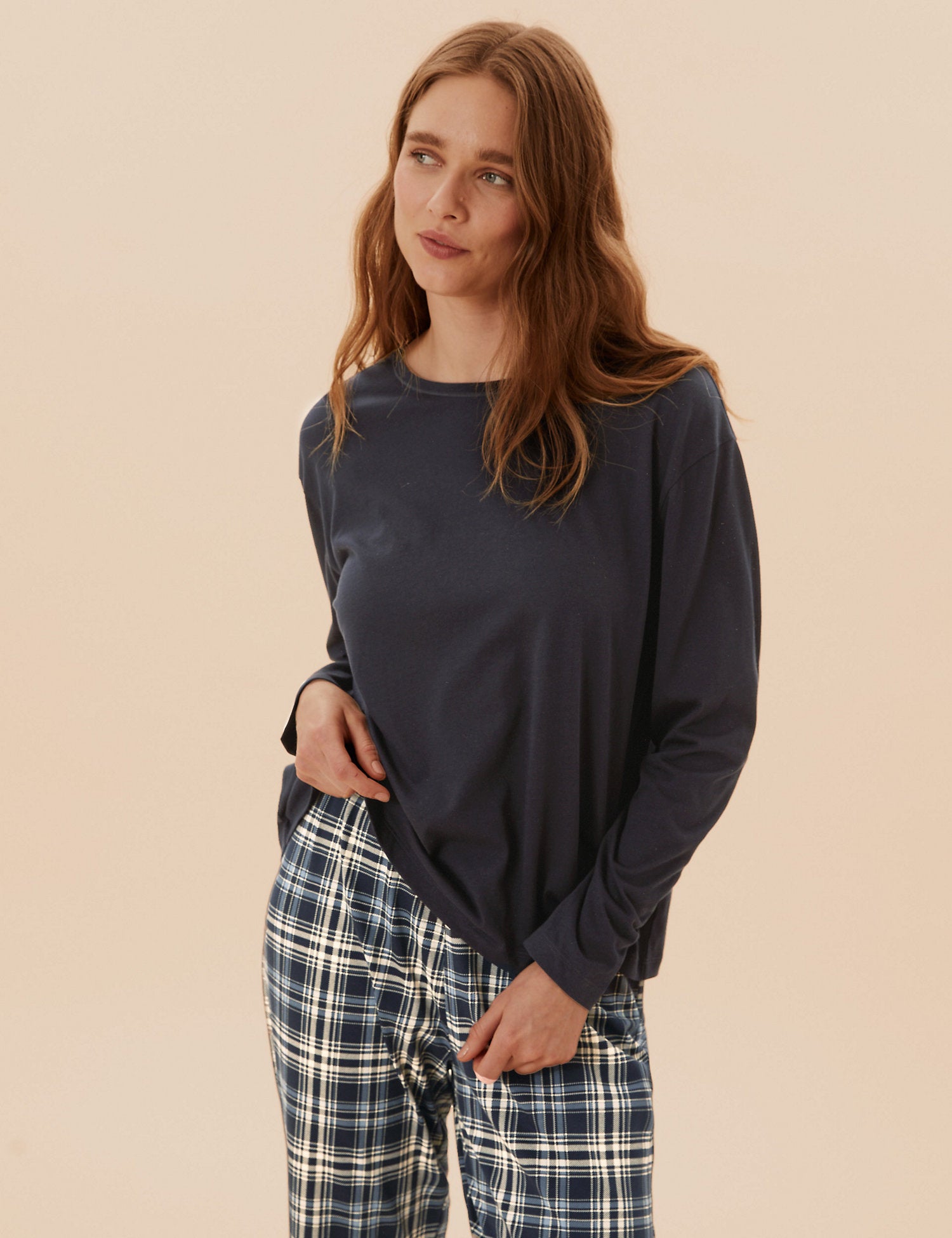 Pure Cotton Checked Pyjama Set