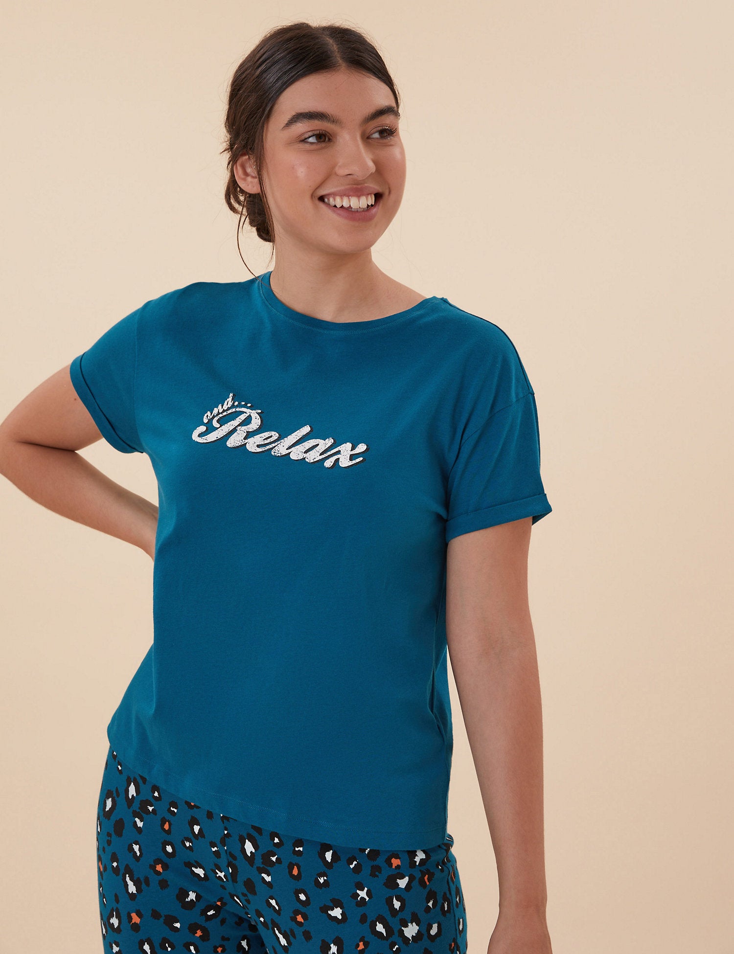 Pure Cotton Animal Print Pyjama Set