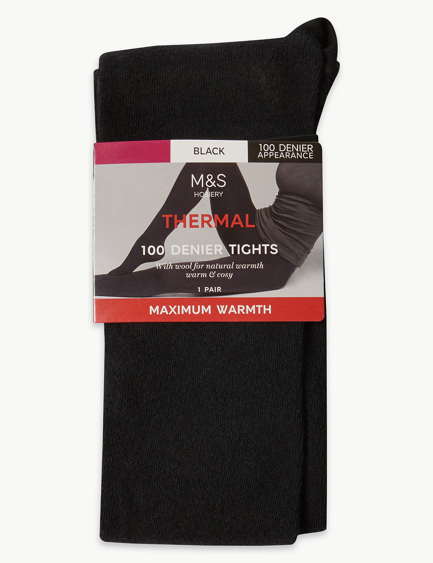 Marks & Spencer Women's 100 Denier Thermal Tights, Small, Black: Buy Online  at Best Price in UAE 