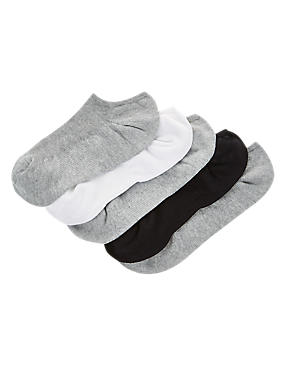 5 Pack Ultimate Comfort No Show Trainer Liner Socks