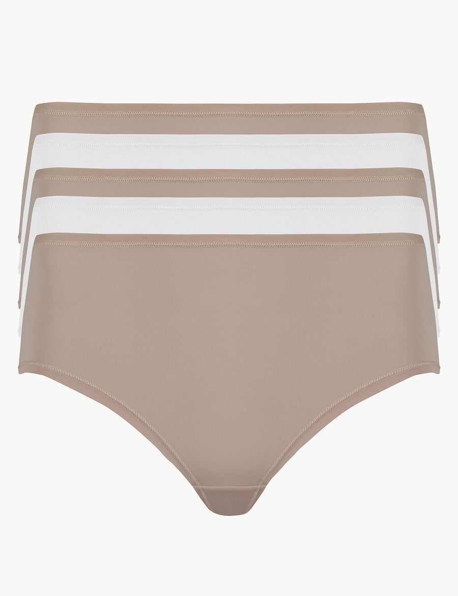 5 Pack No VPL Microfibre Low Rise Shorts