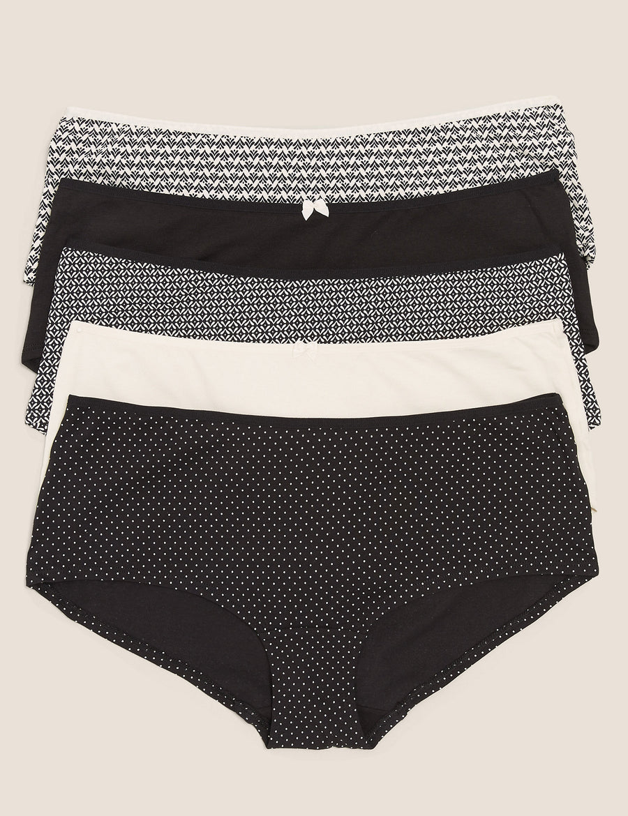 5pk Cotton Low rise Shorts