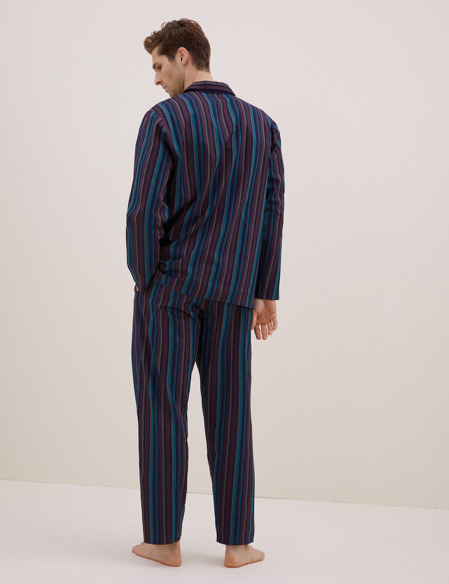Brushed Cotton Striped Pyjama Set