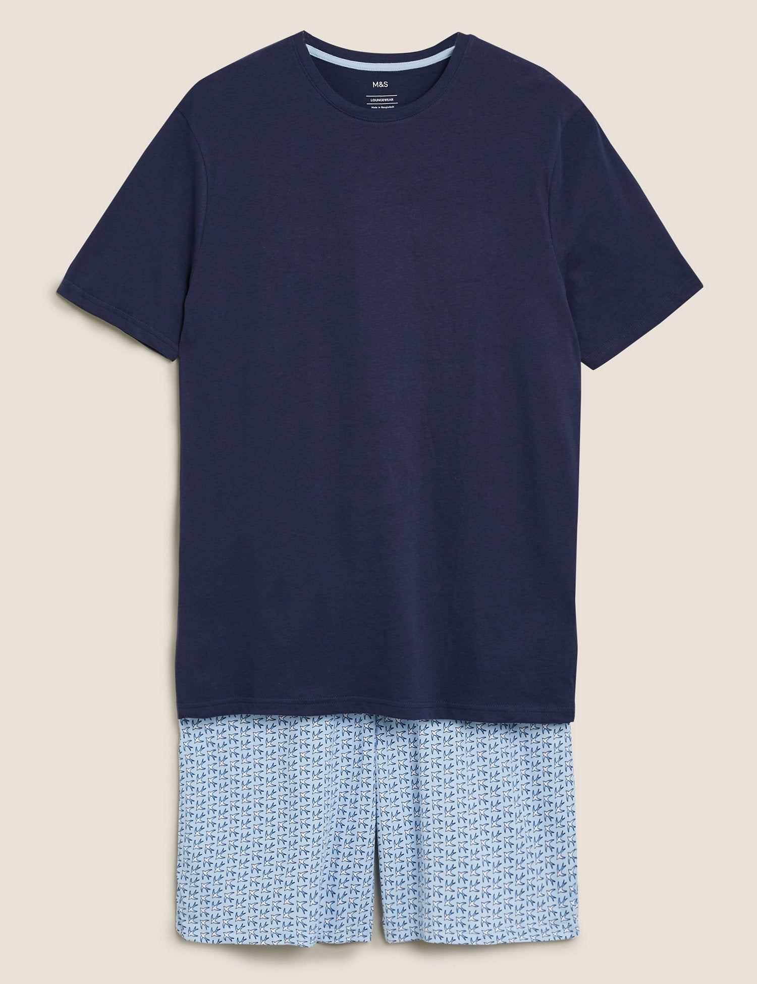 Pure Cotton Swallow Print Pyjama Set