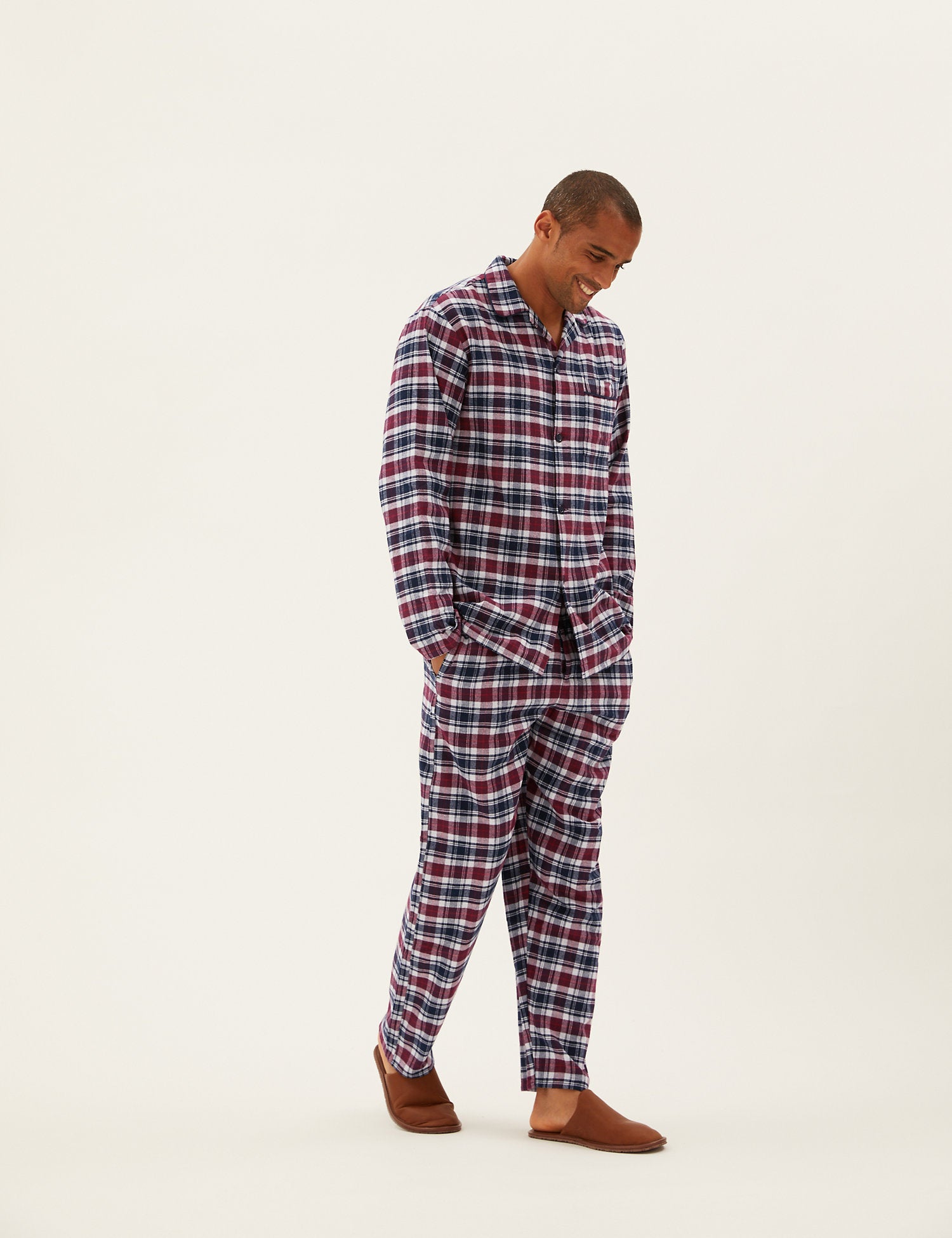 Brushed Cotton Checked Pyjama Set