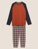 Brushed Cotton Check Raglan Pyjama Set