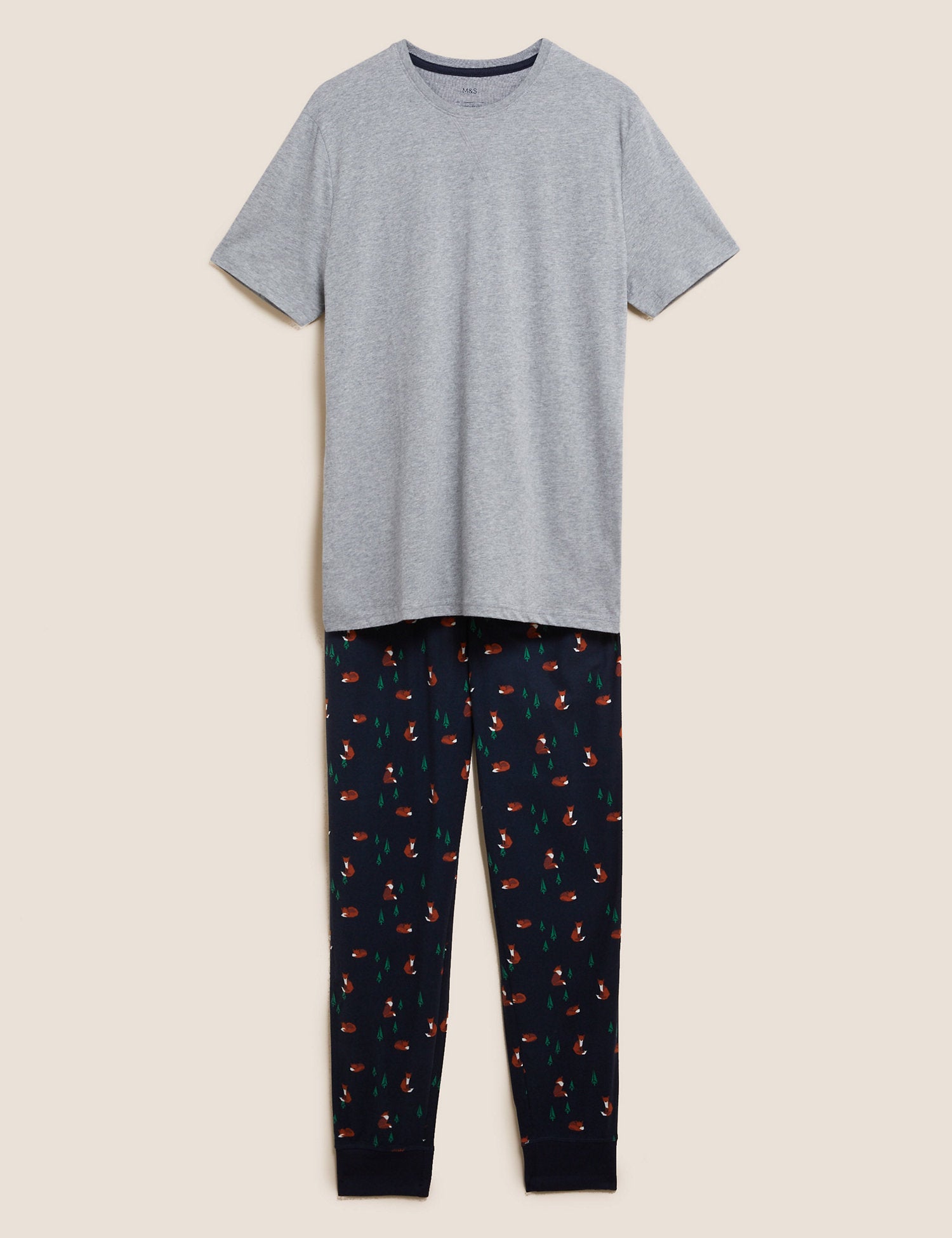 Supersoft Fox Print Pyjama Set
