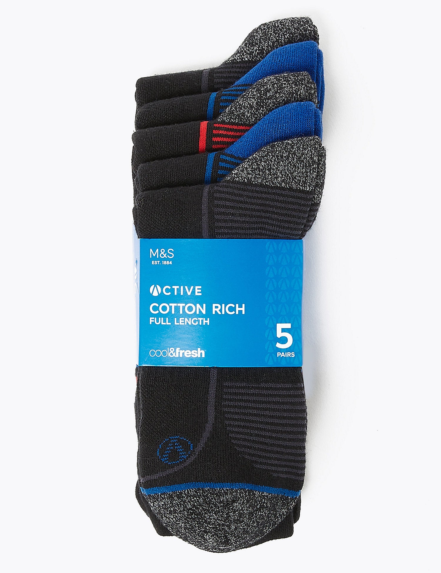 5 Pack Cool & Freshâ„¢ Sport Socks