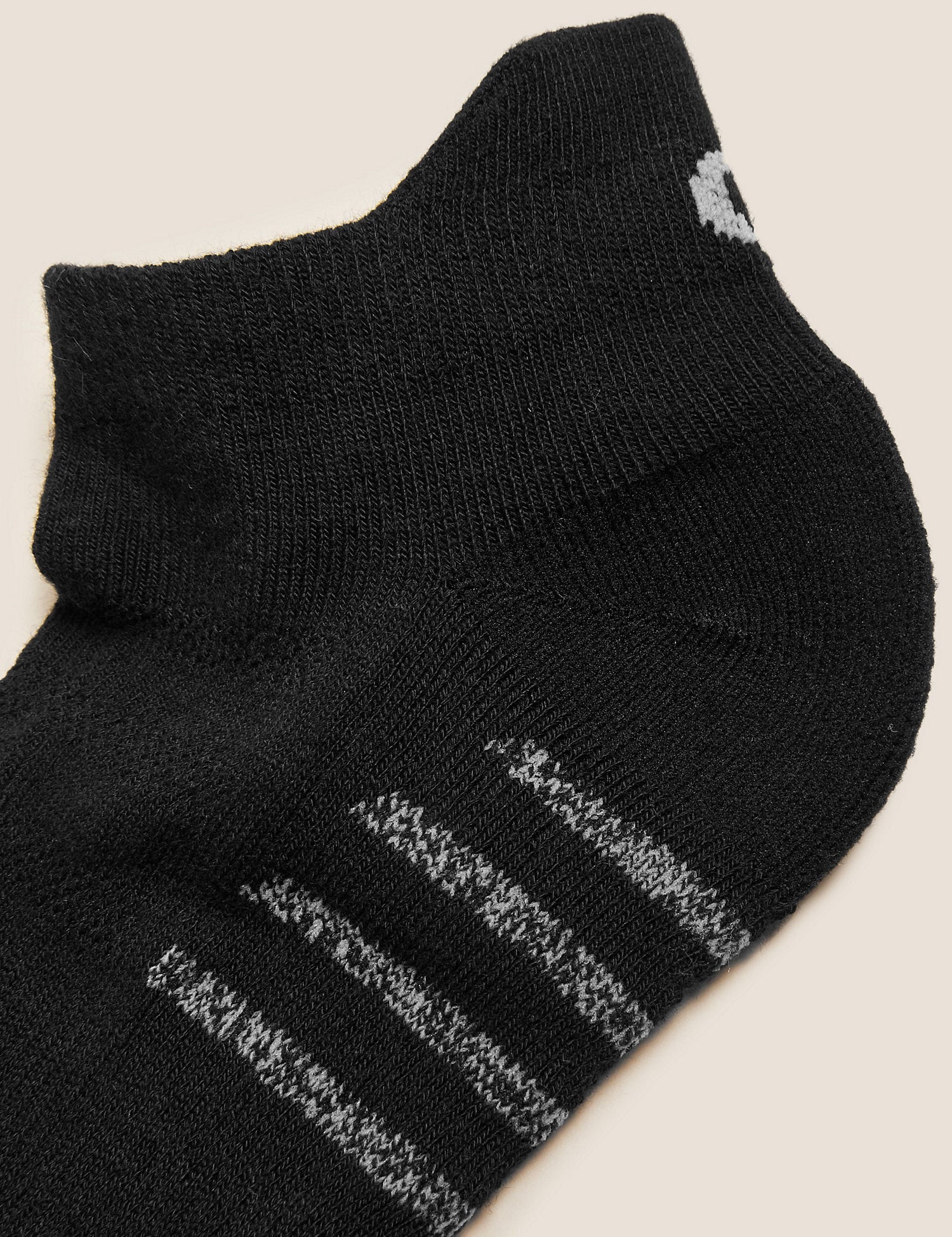 5 Pairs of Freshfeet™ Cotton Rich Diagonal Striped Sports Socks