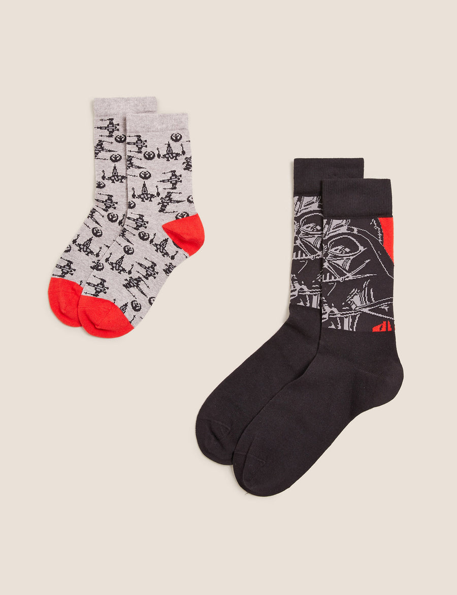 2 Pack Mini Me Star Wars Socks