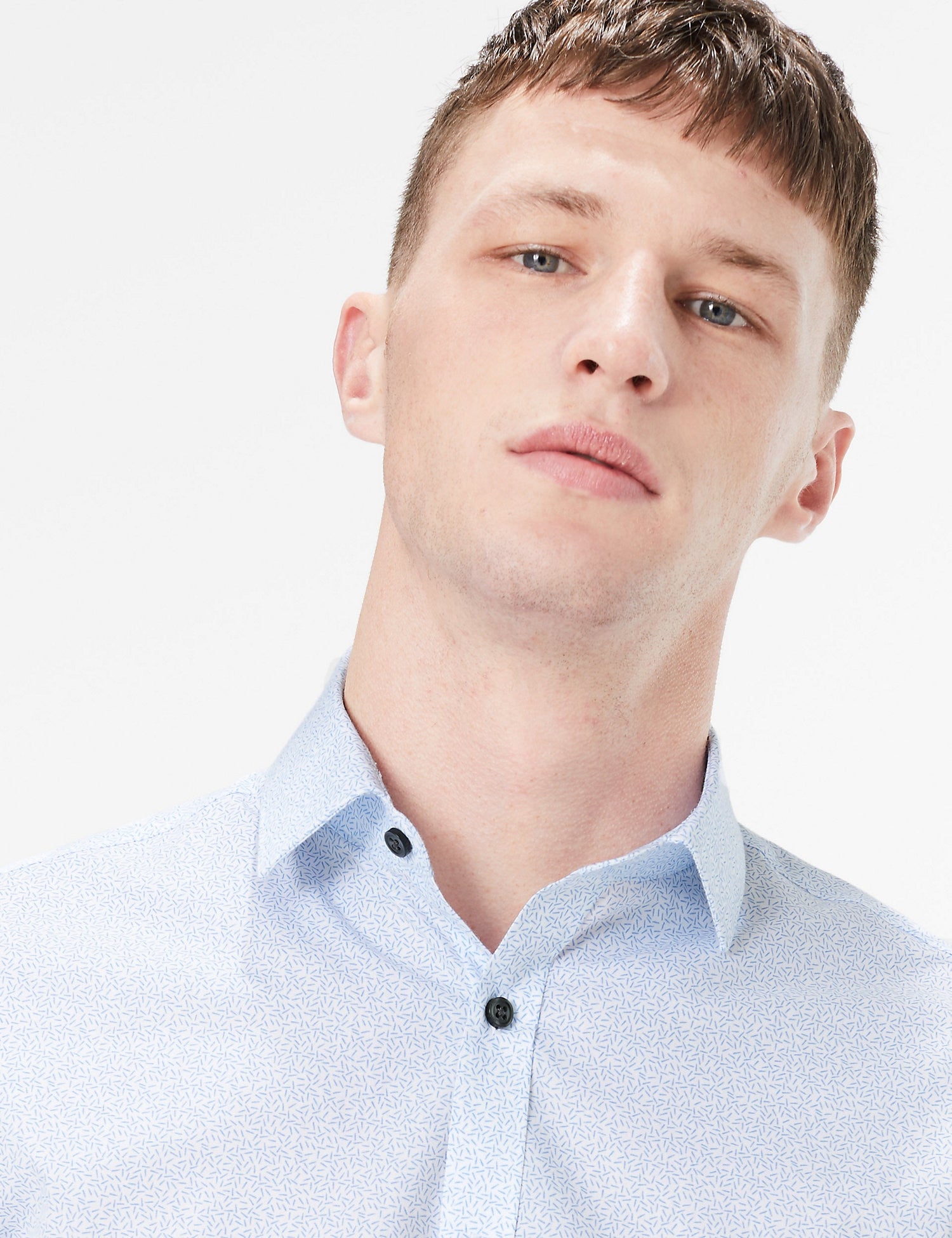 Skinny Fit Printed Easy Iron Shirt