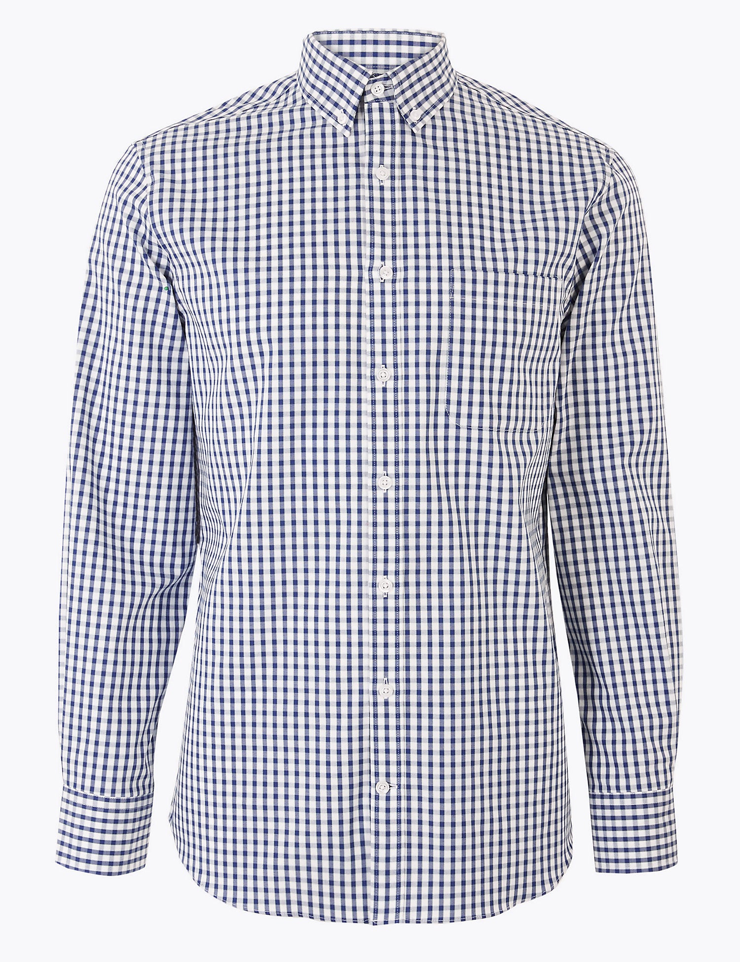Tailored Fit Gingham Easy to Iron Shirt