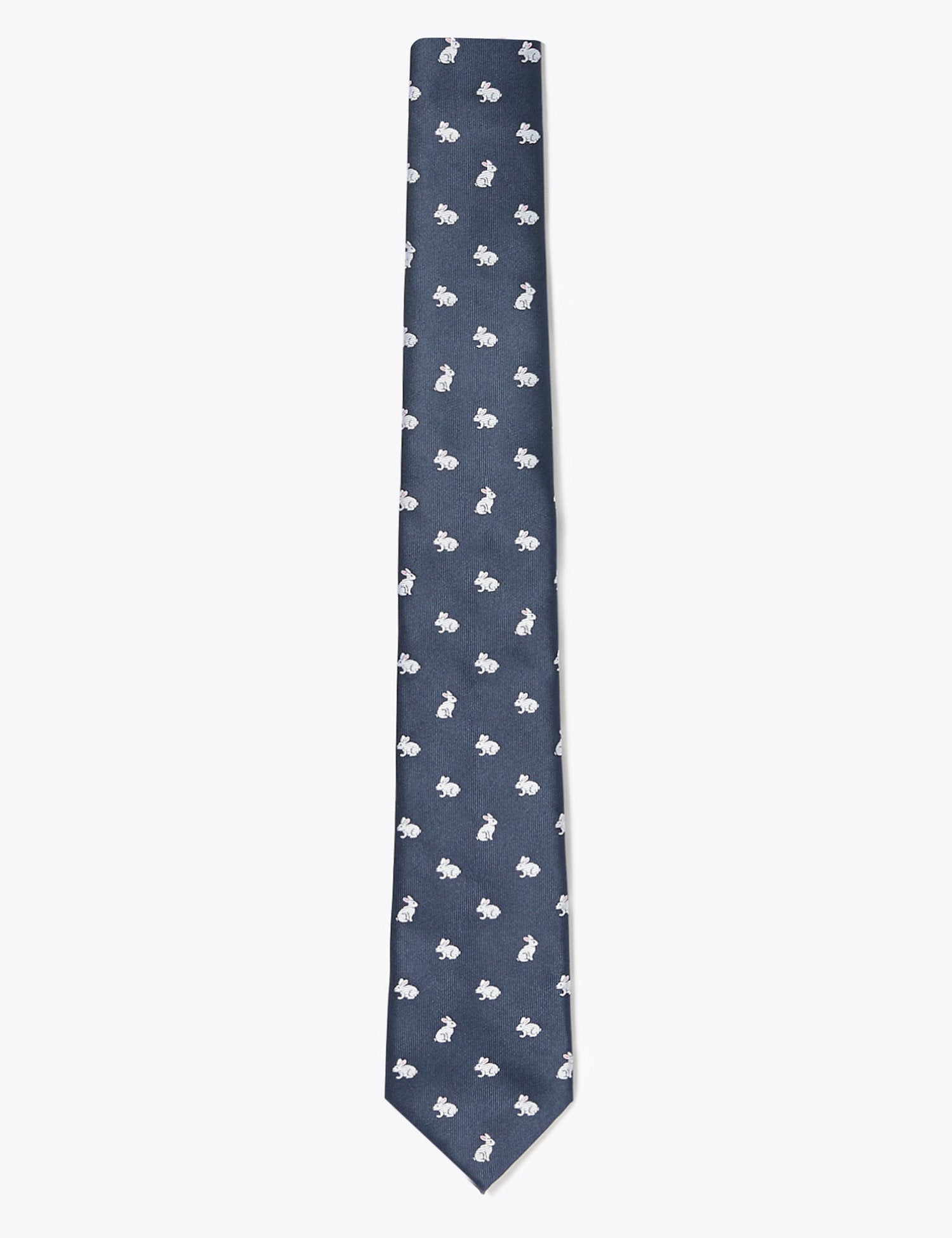 Rabbit Woven Slim Tie
