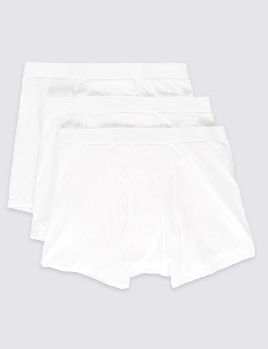 3 Pack Pure Cotton Cool & Fresh™ Trunks
