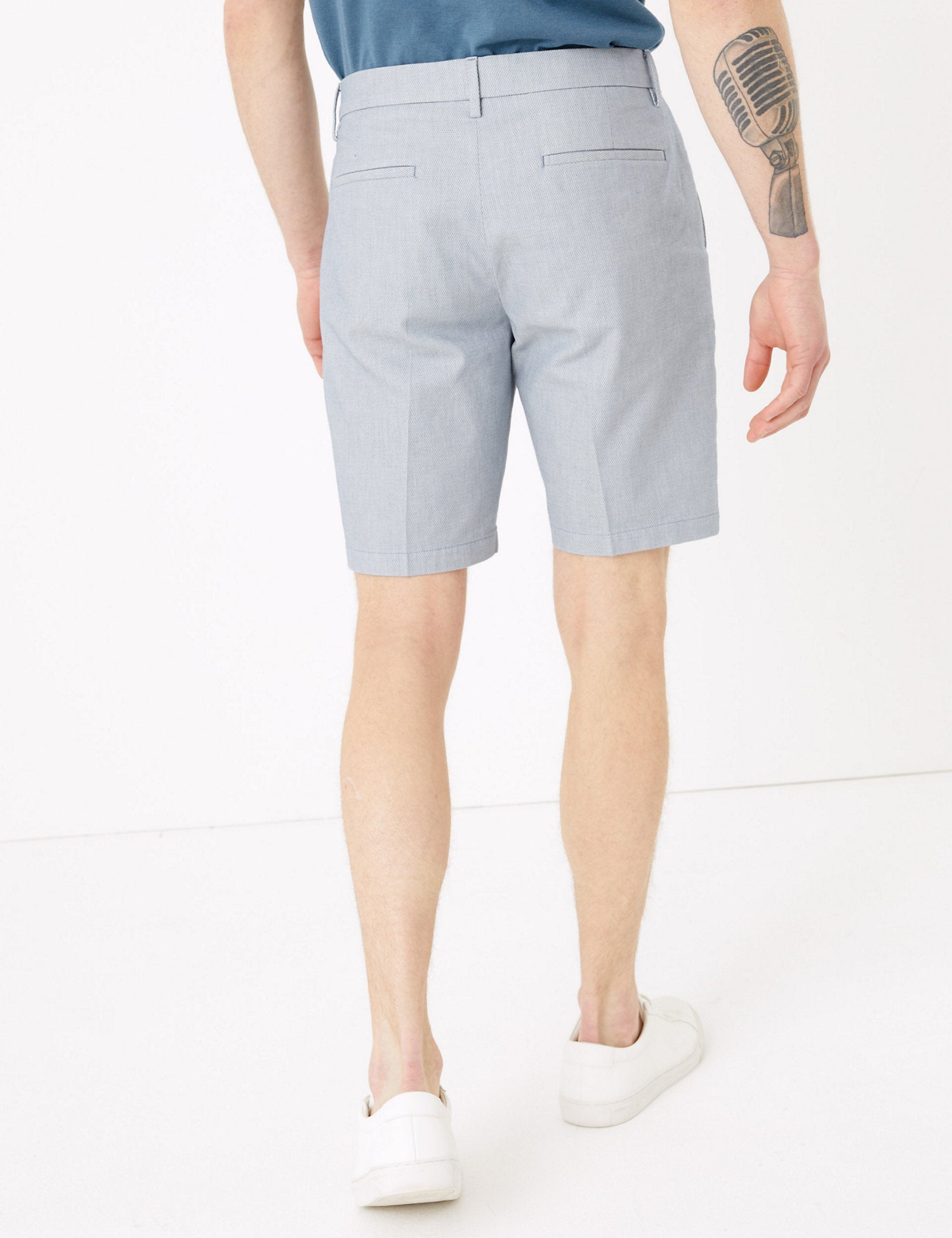 Stretch Textured Chino Shorts
