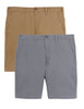 2pk Cotton Rich Stretch Chino Shorts