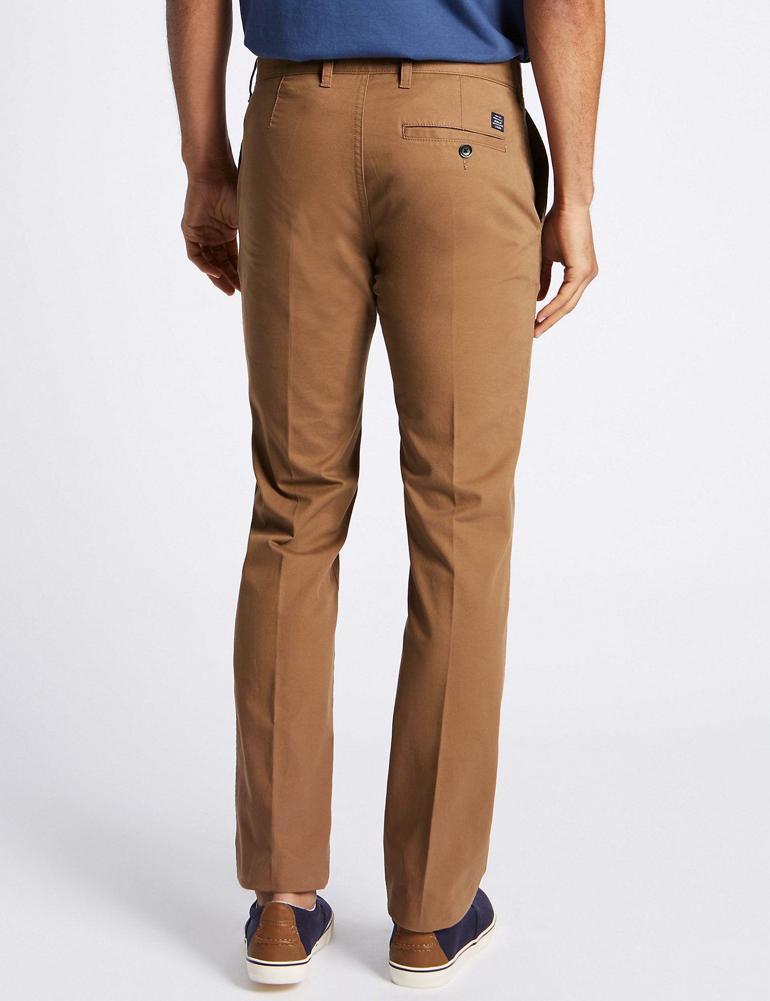 Straight Fit Pure Cotton Chinos