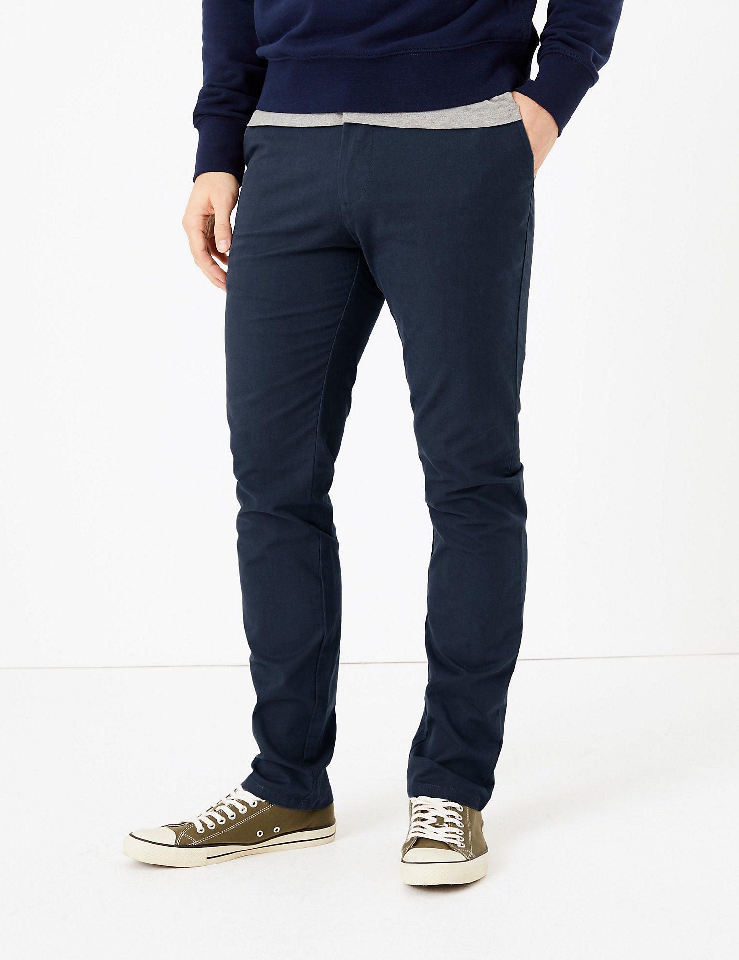 Slim Fit Chinos with Stretch
