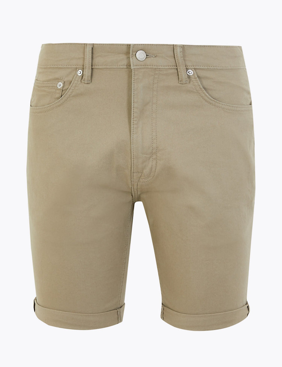 Cotton Stretch 5 Pocket Shorts