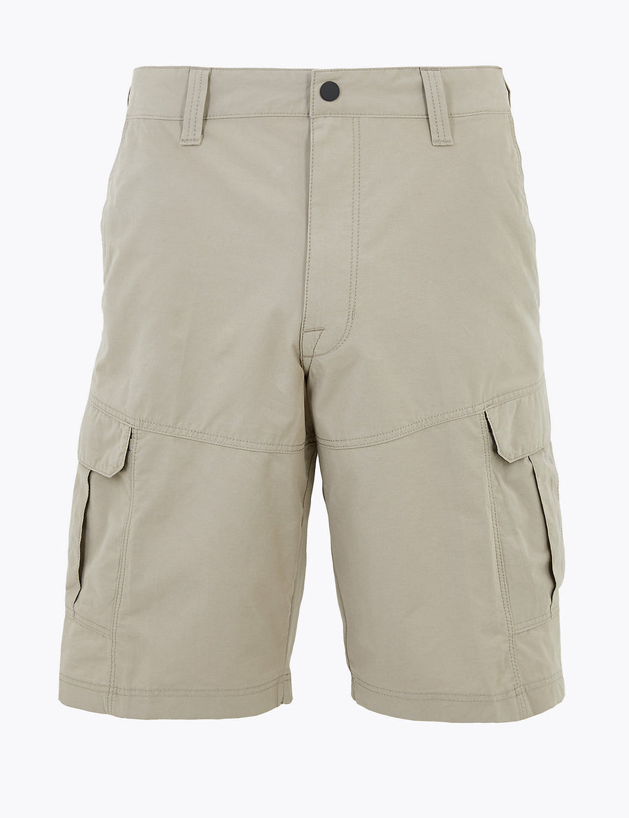 Regular Fit Cotton Rich Shorts with Stretch
