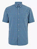 Laundered Cotton Regular Fit Checked Shirt