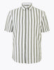 Easy Iron Linen Striped Shirt
