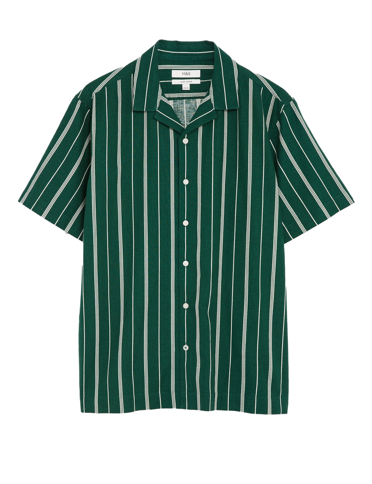 Linen Blend Striped Shirt Marks & Spencer Philippines