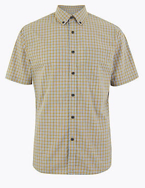 Pure Cotton Checked Shirt