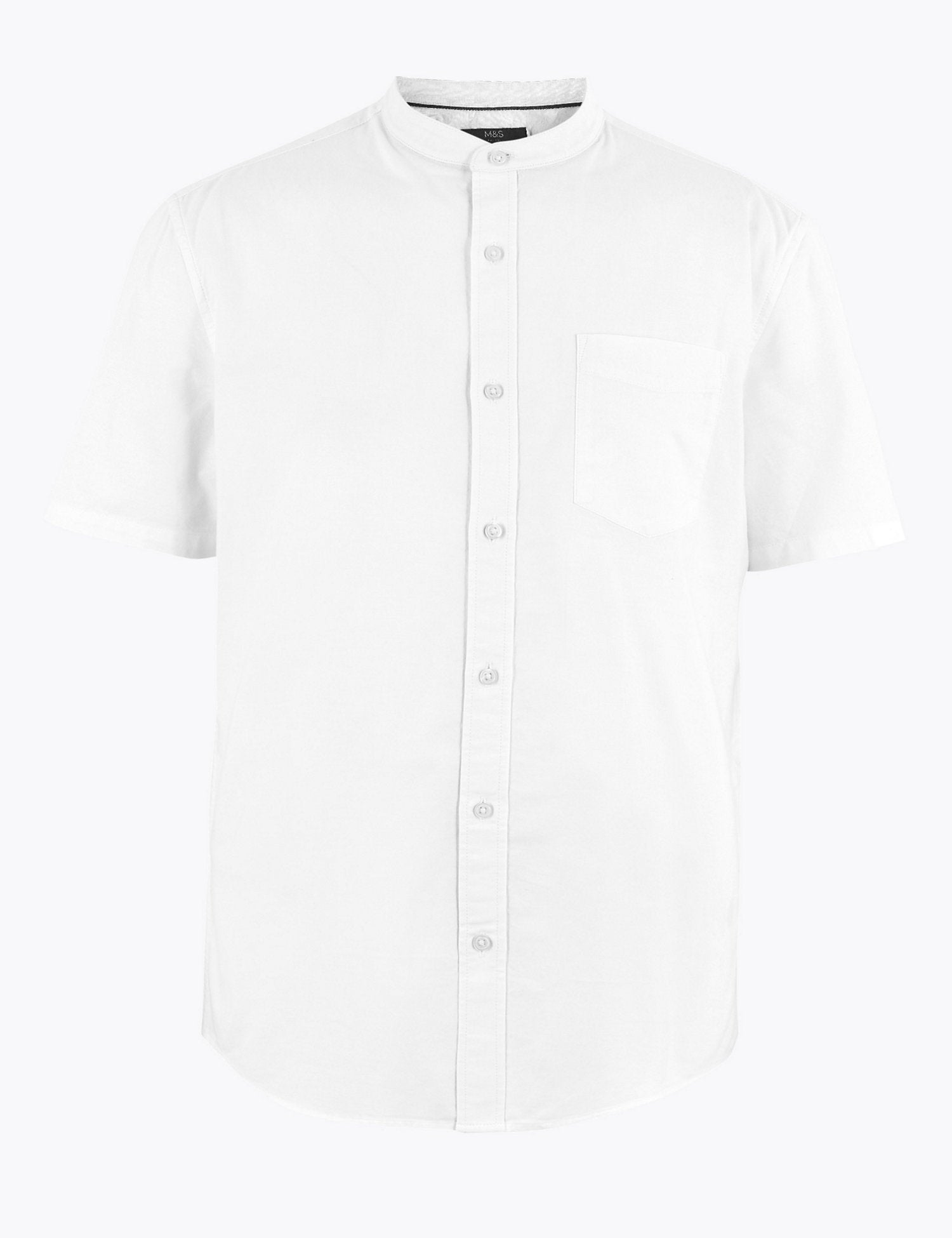 Pure Cotton Grandad Oxford Shirt