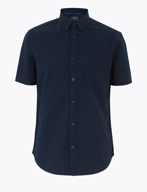 Pure Cotton Oxford Shirt Marks & Spencer Philippines