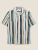 Cotton Striped Revere Shirt