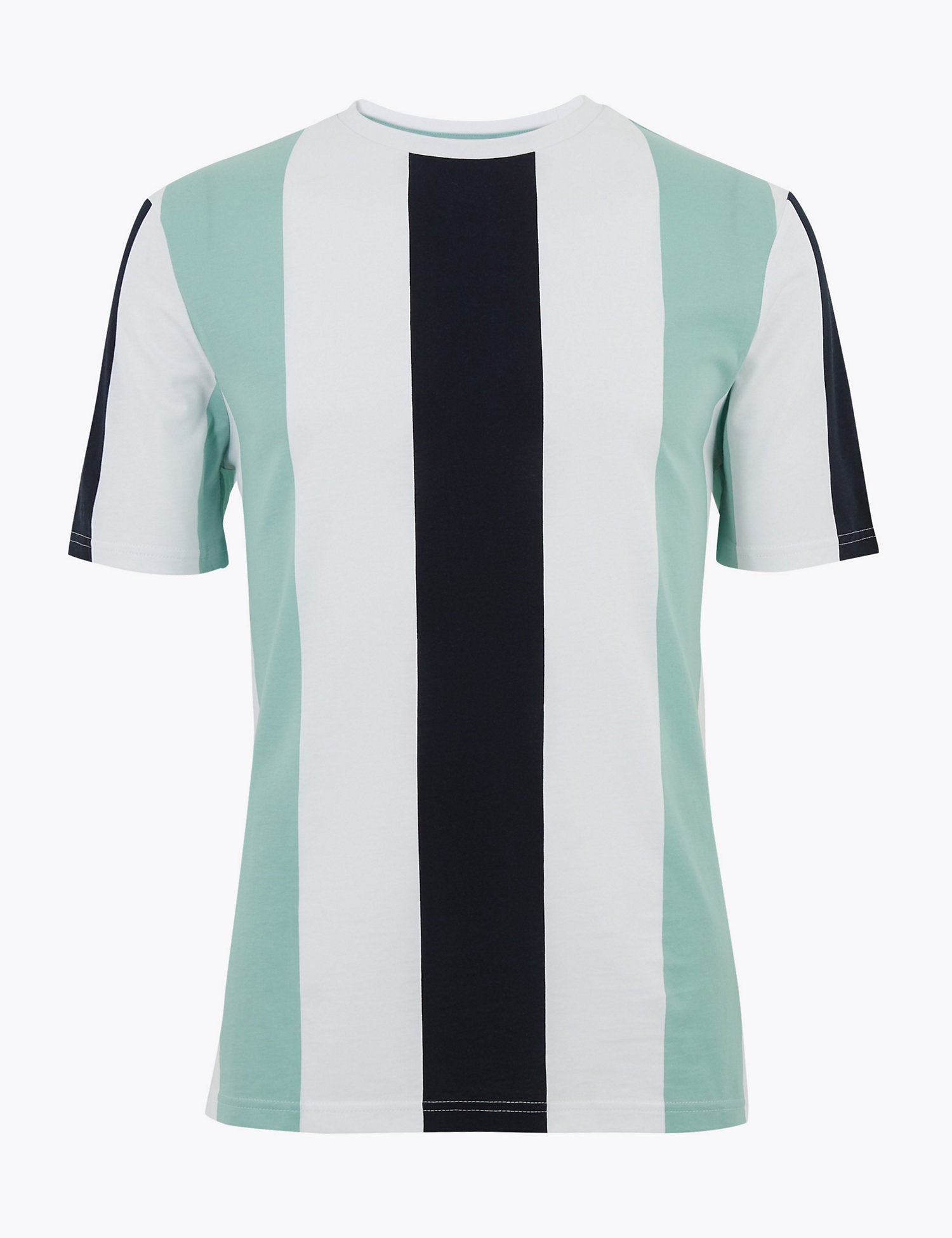 Pure Cotton Vertical Striped T-Shirt