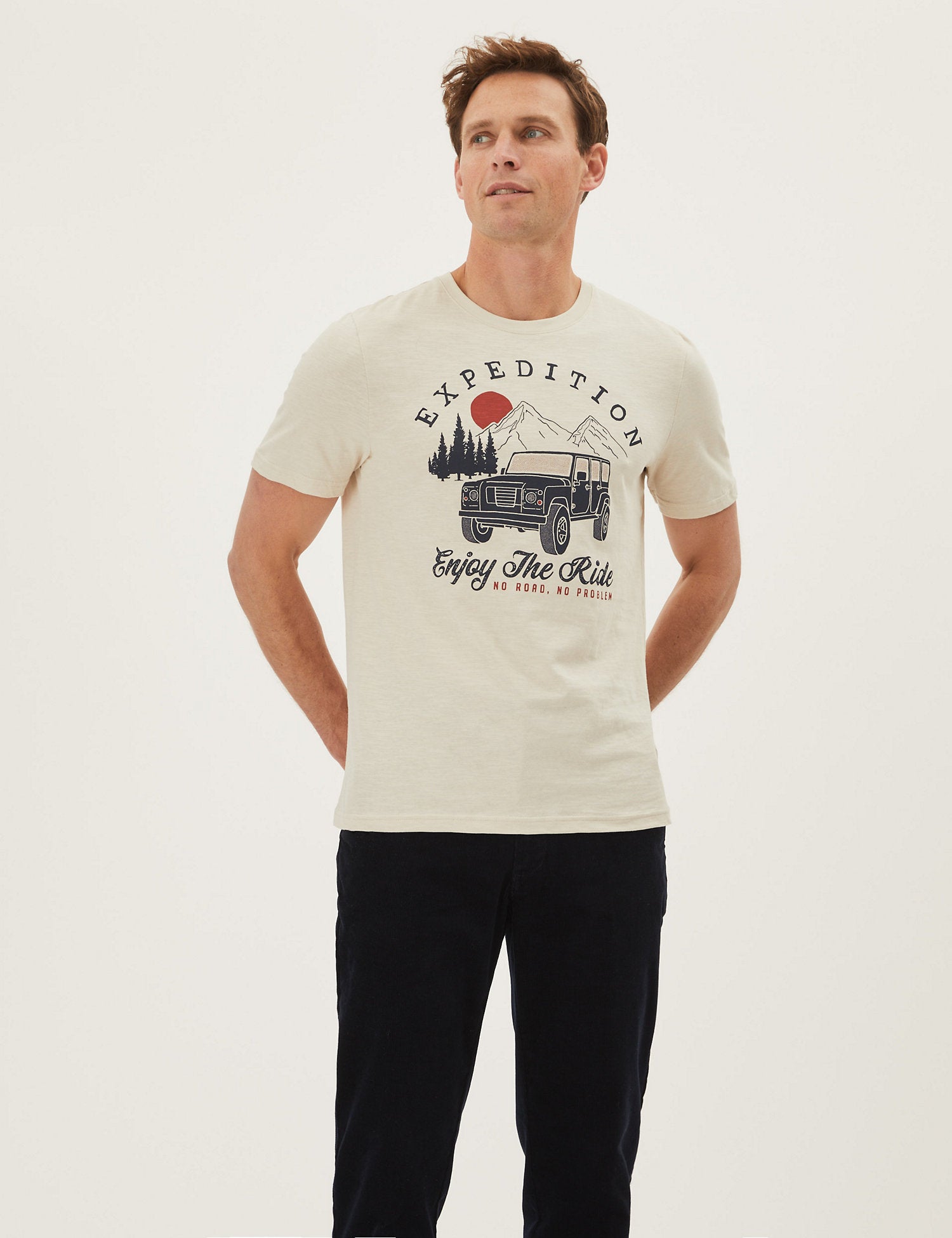Pure Cotton Expedition Graphic T-Shirt