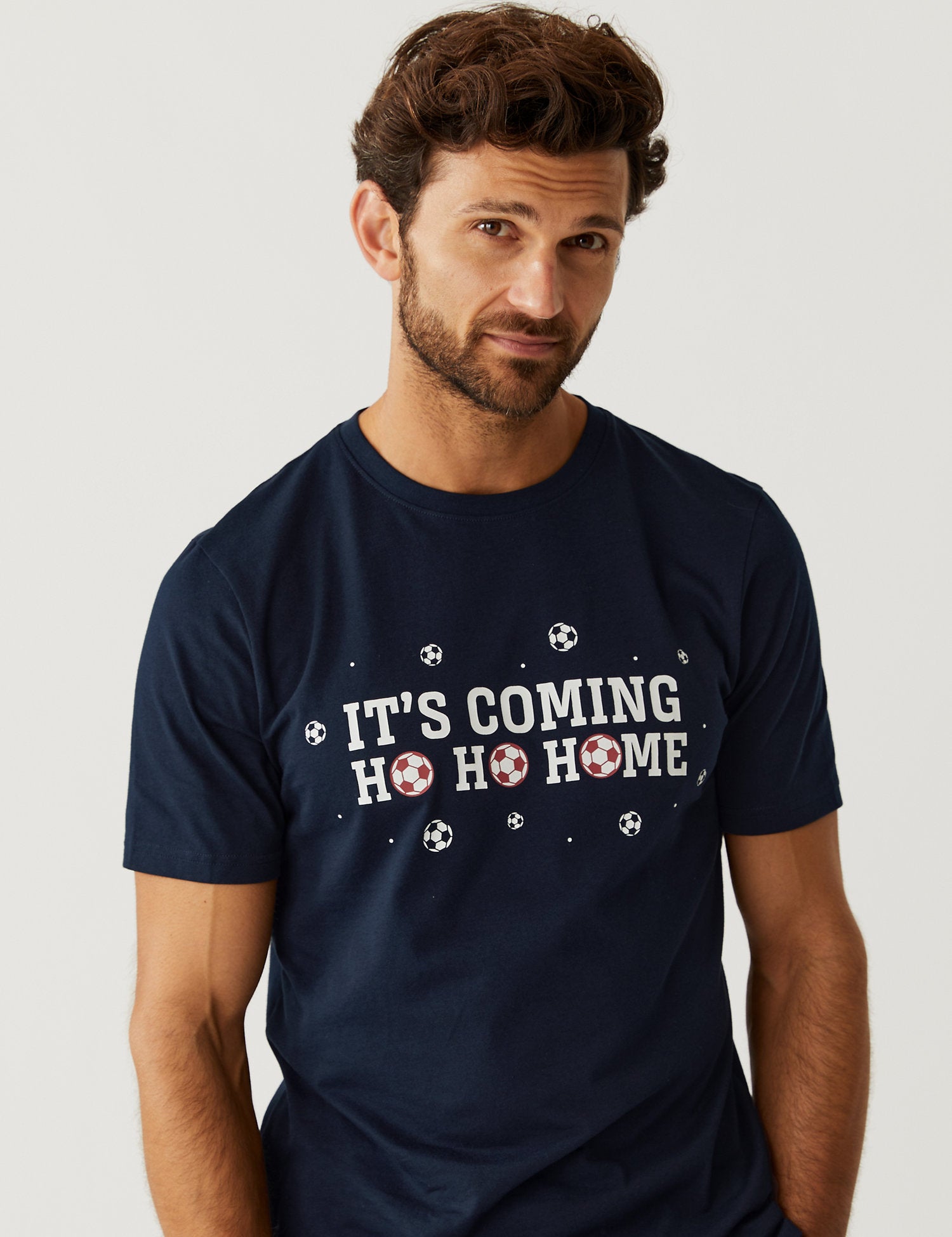Pure Cotton Football Christmas T-Shirt