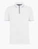 Premium Cotton Half Zip Polo Shirt