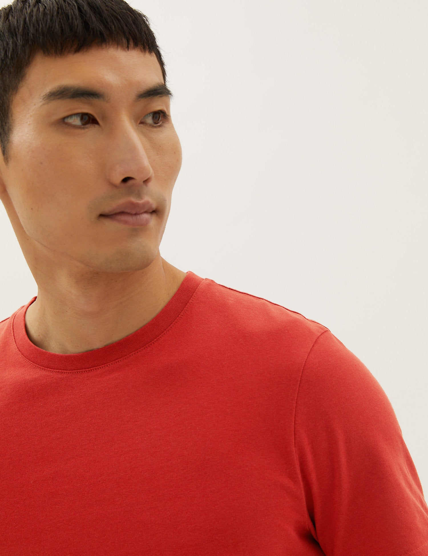 Pure Cotton Crew Neck T-Shirt