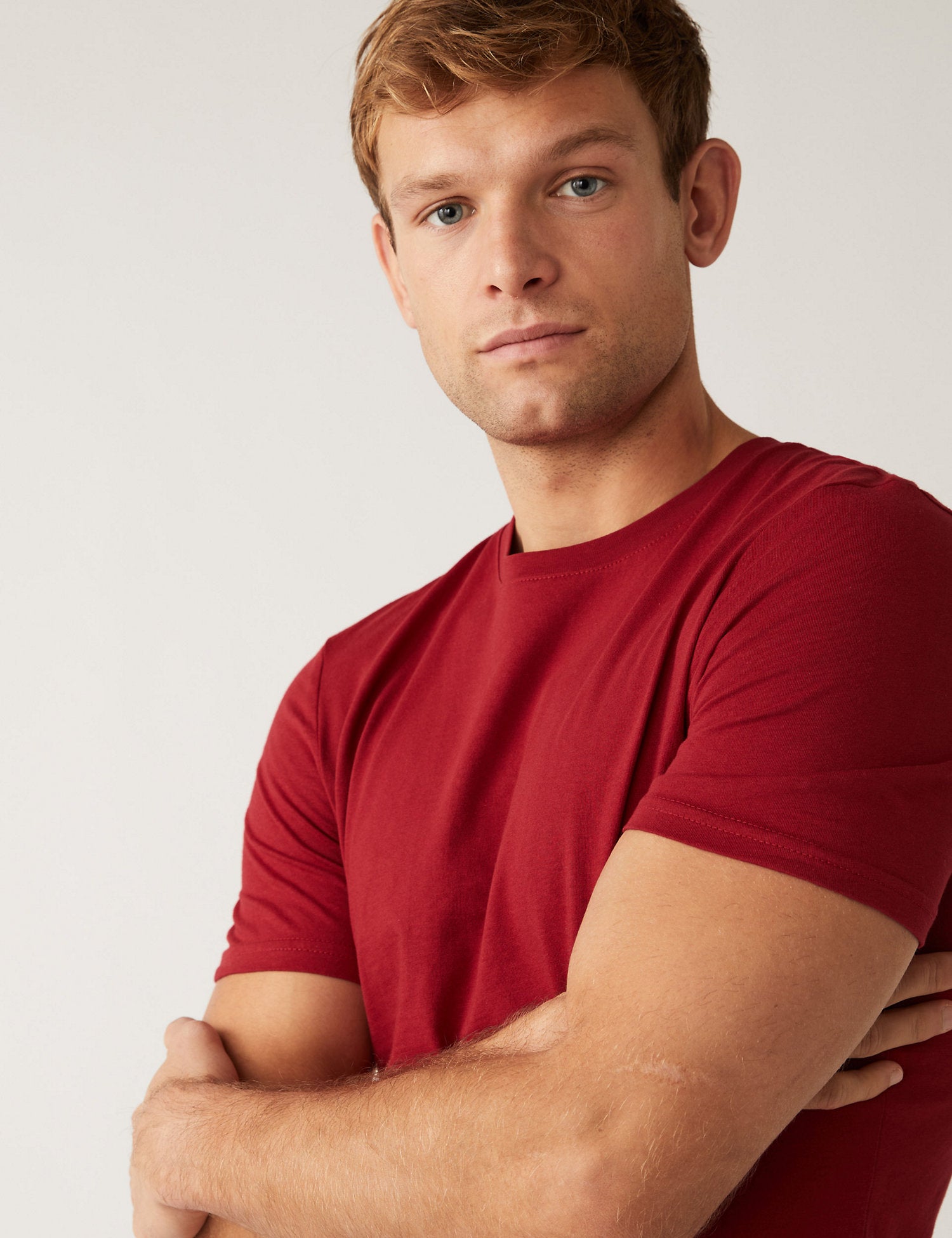 Pure Cotton Crew Neck T-Shirt