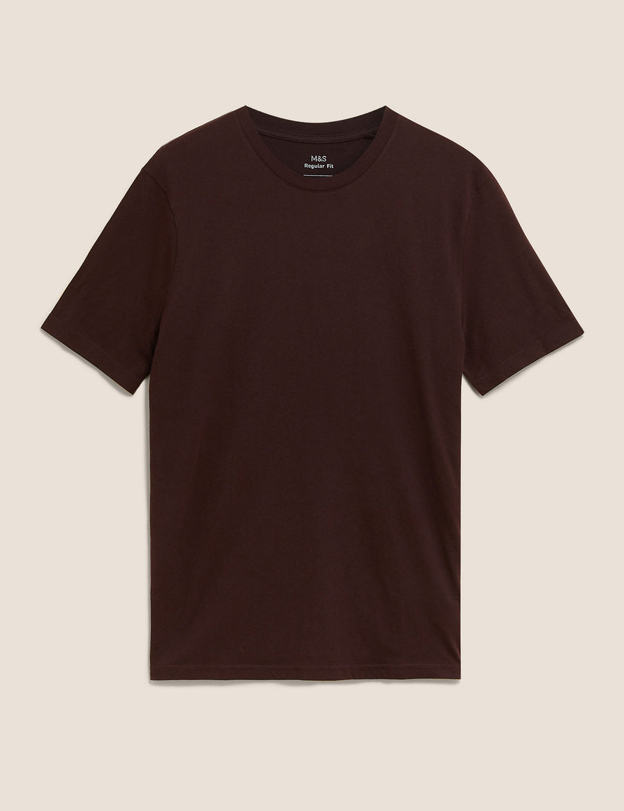 Pure Cotton Crew Neck T-Shirt