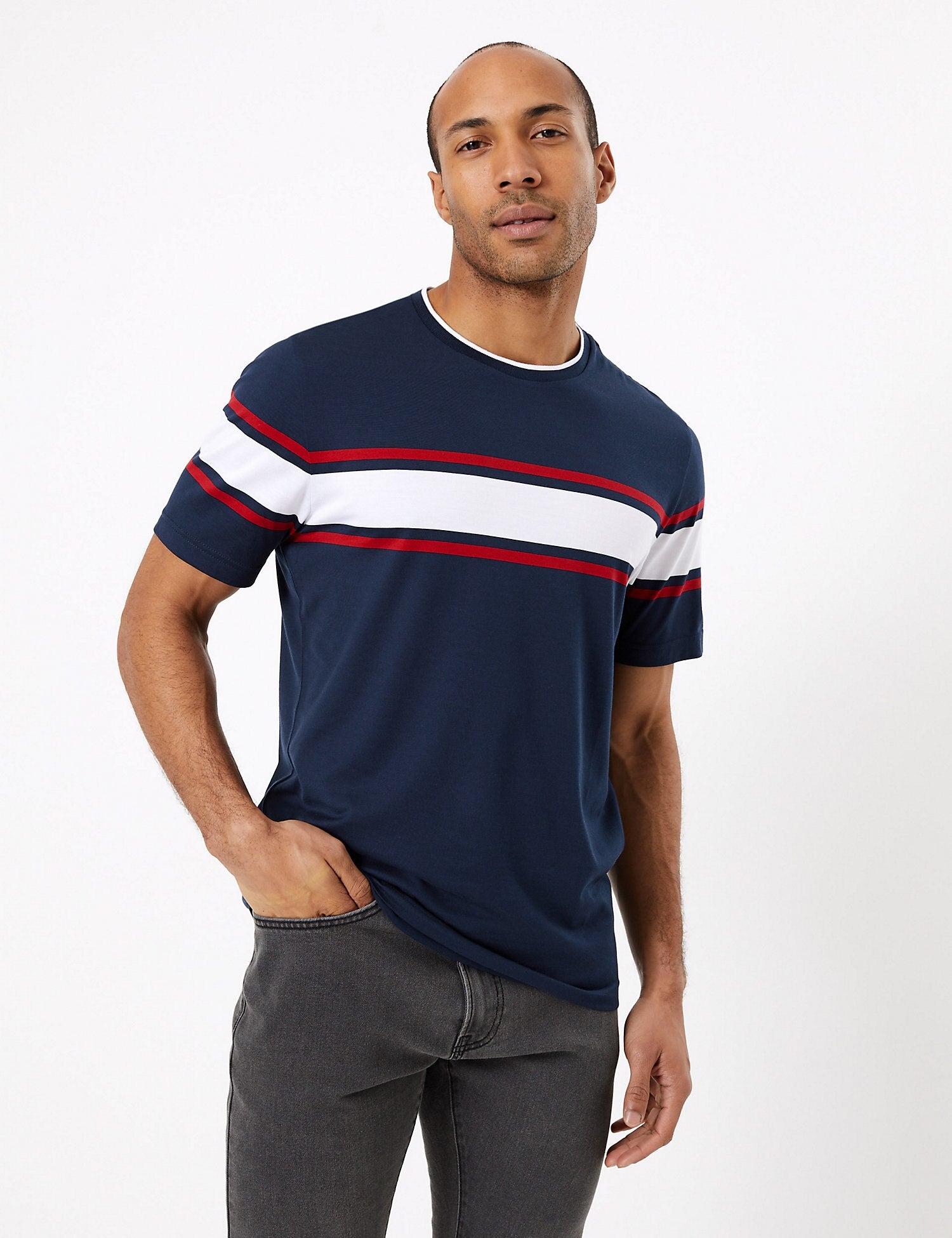 Cotton Stripe T-Shirt