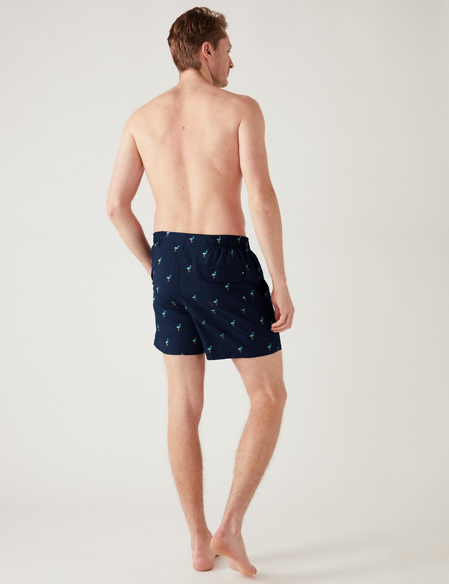 Quick Dry Embroidered Swim Shorts