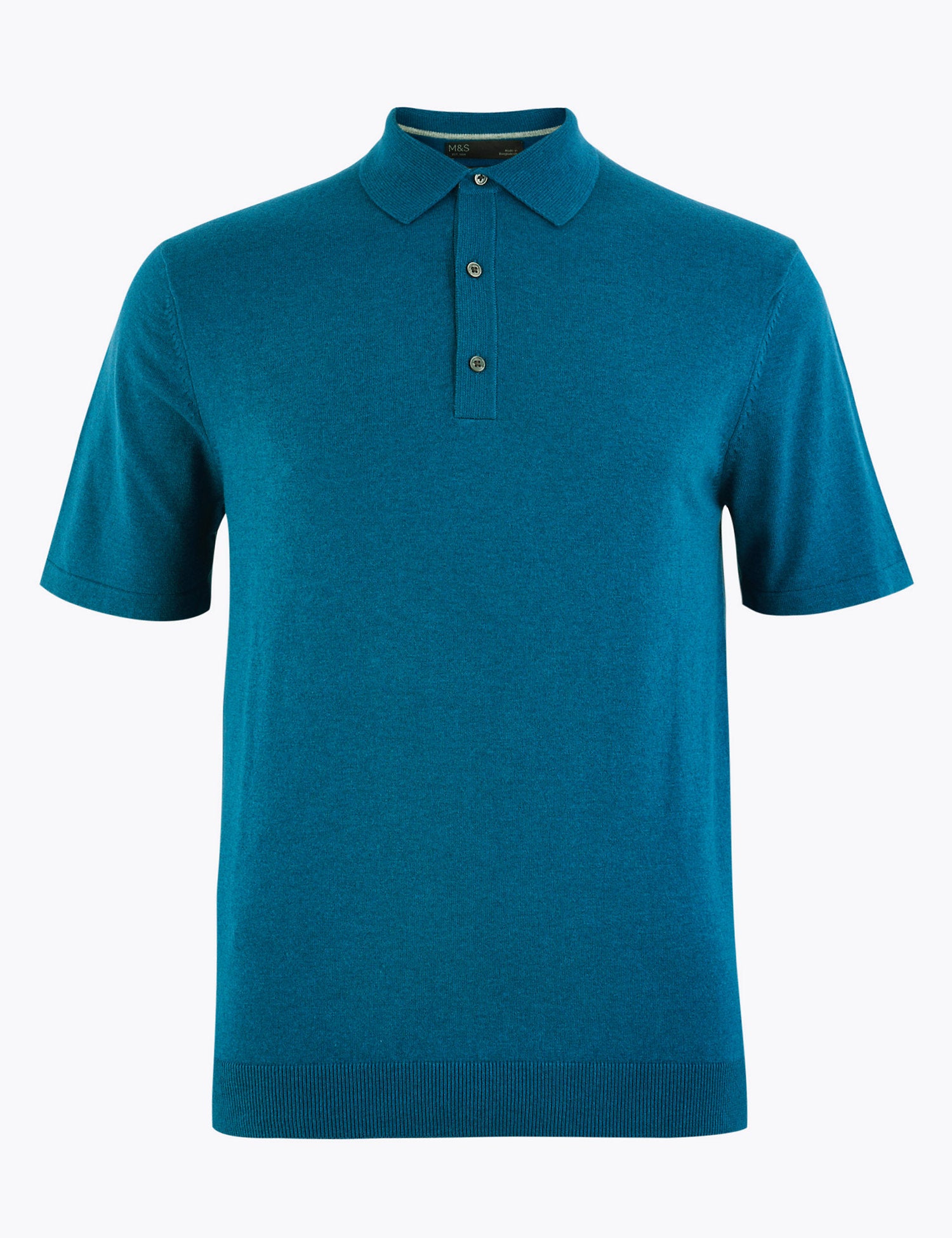 Cotton Short Sleeve Knitted Polo Shirt