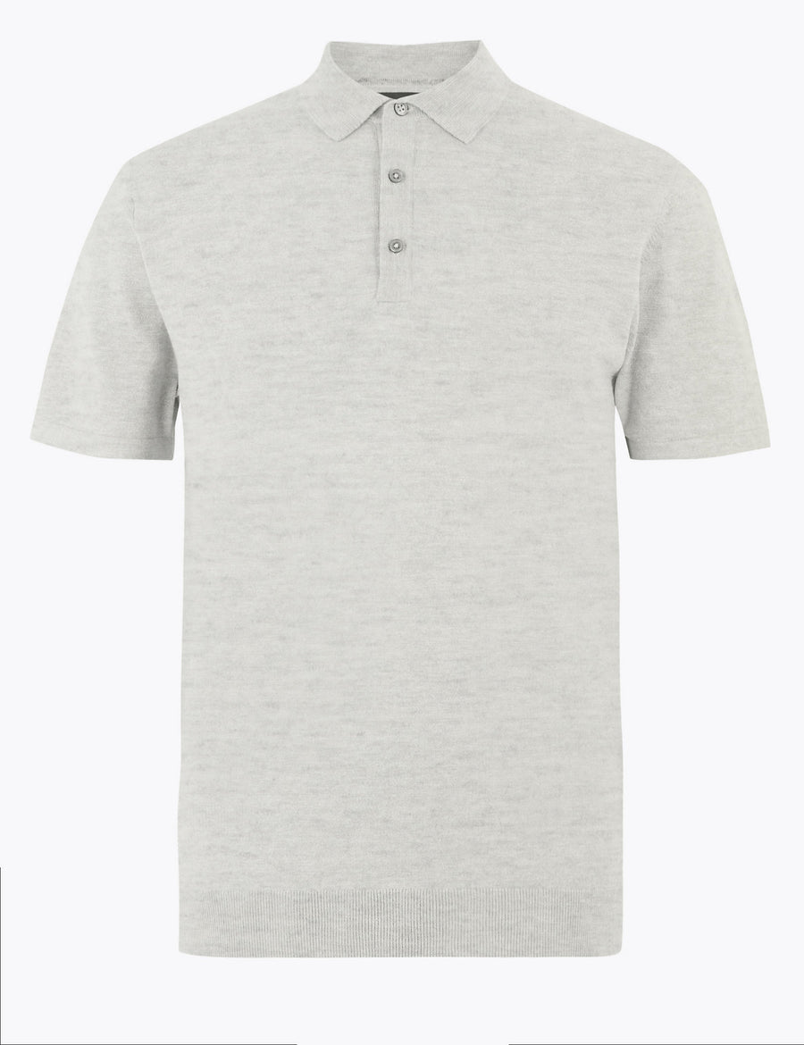Cotton Short Sleeve Knitted Polo Shirt Marks & Spencer Philippines