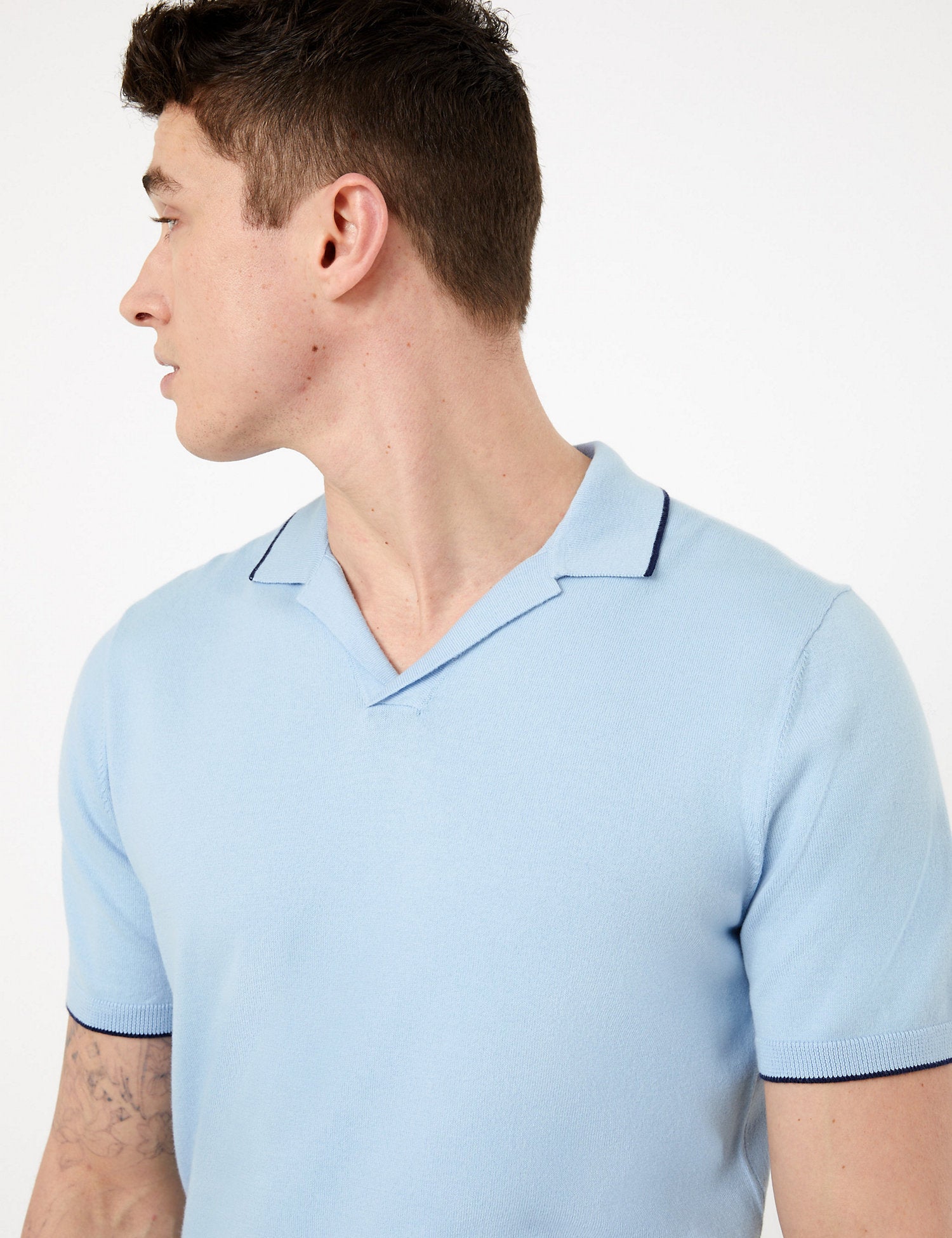Cotton Knitted Polo Shirt