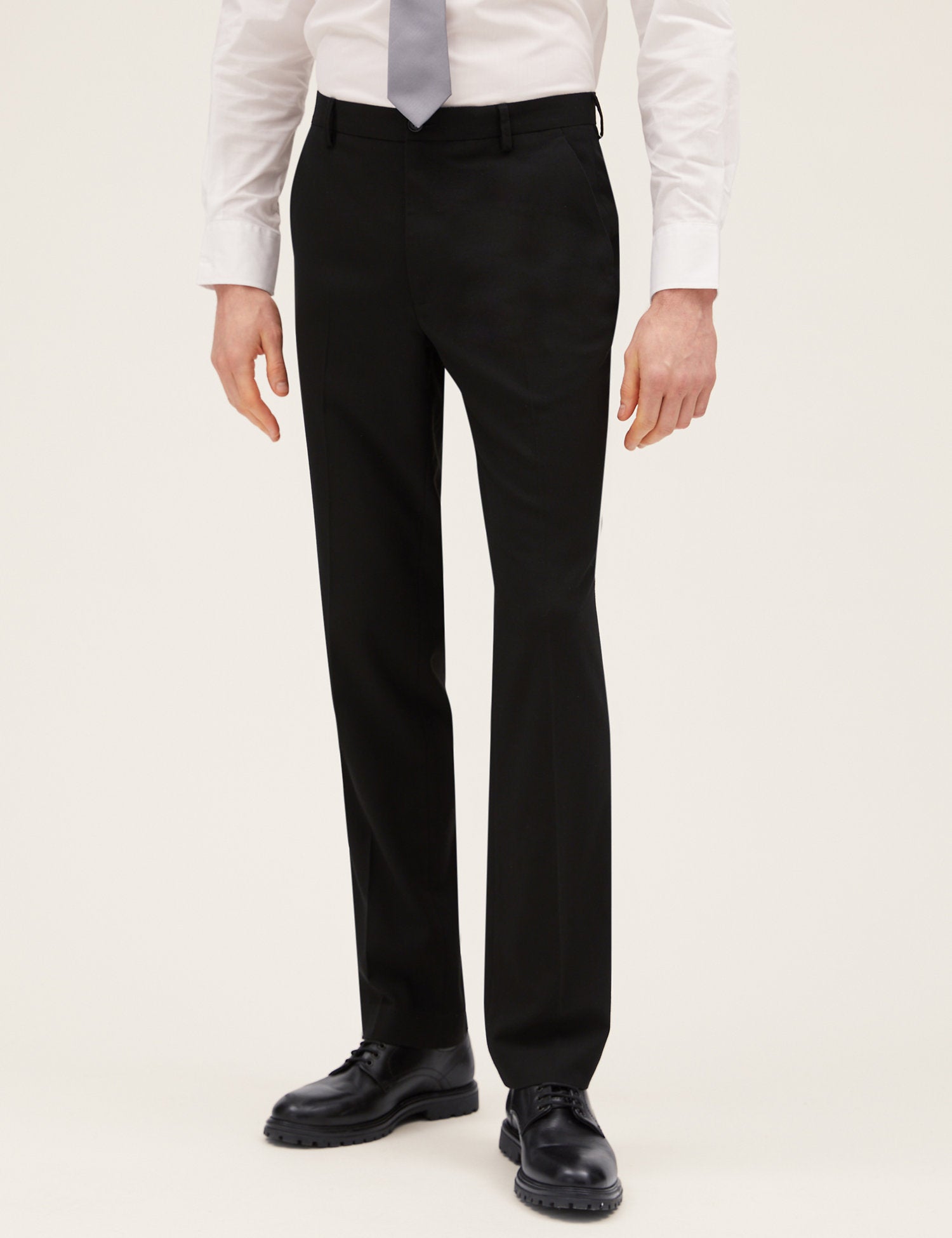 Tailored Fit Flat Front Stretch Trousers Marks & Spencer Philippines