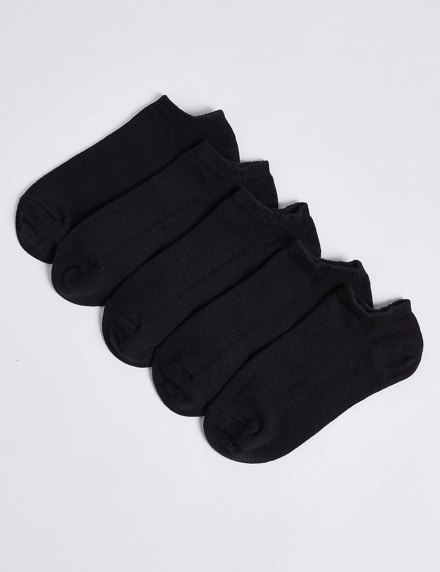 5 Pairs of Trainer Liners Socks