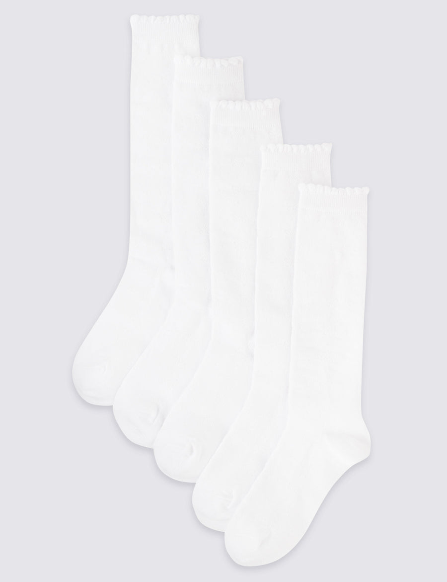 5 Pairs of  Butterfly Knee High Socks