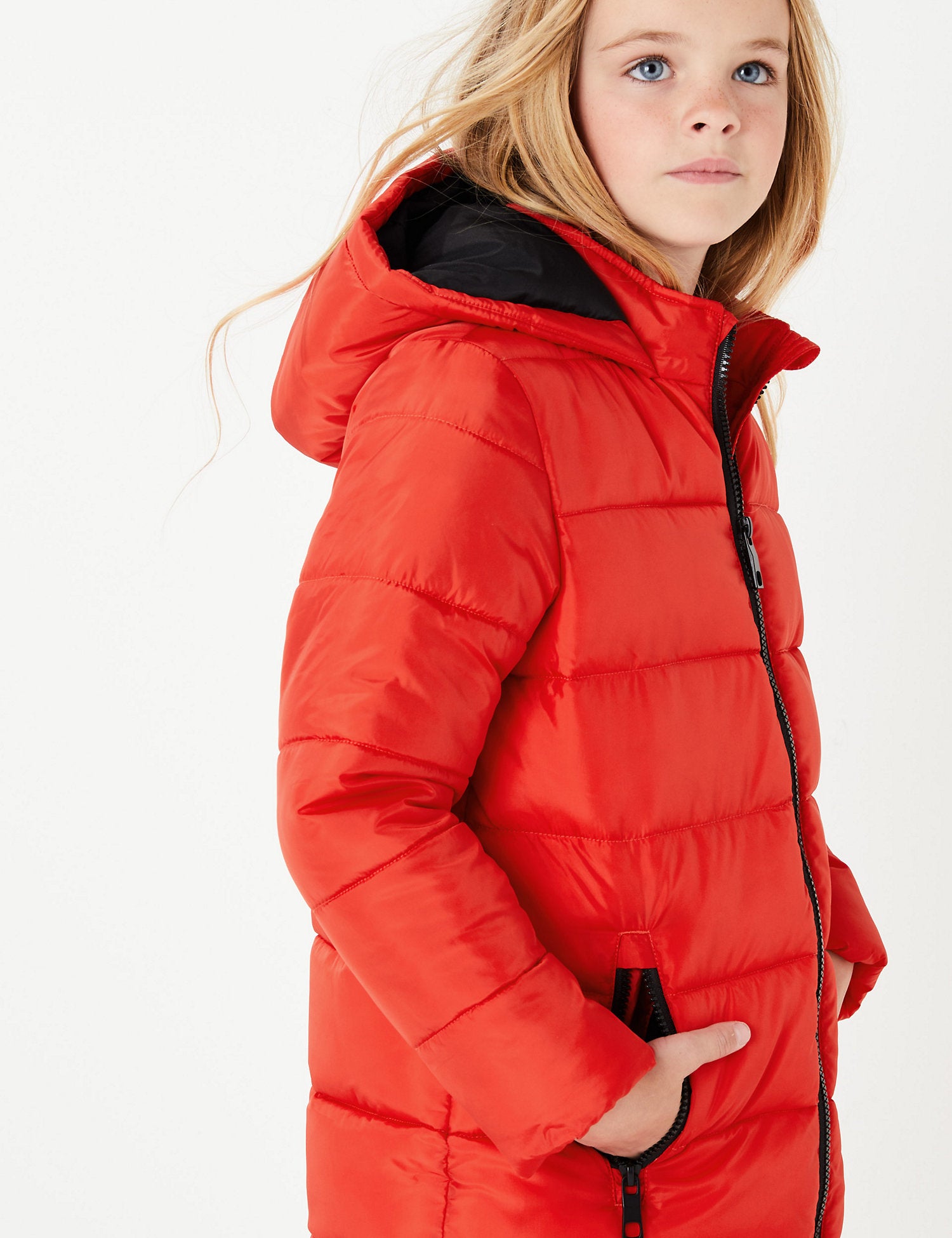 Hooded Mid-Weight Padded Coat