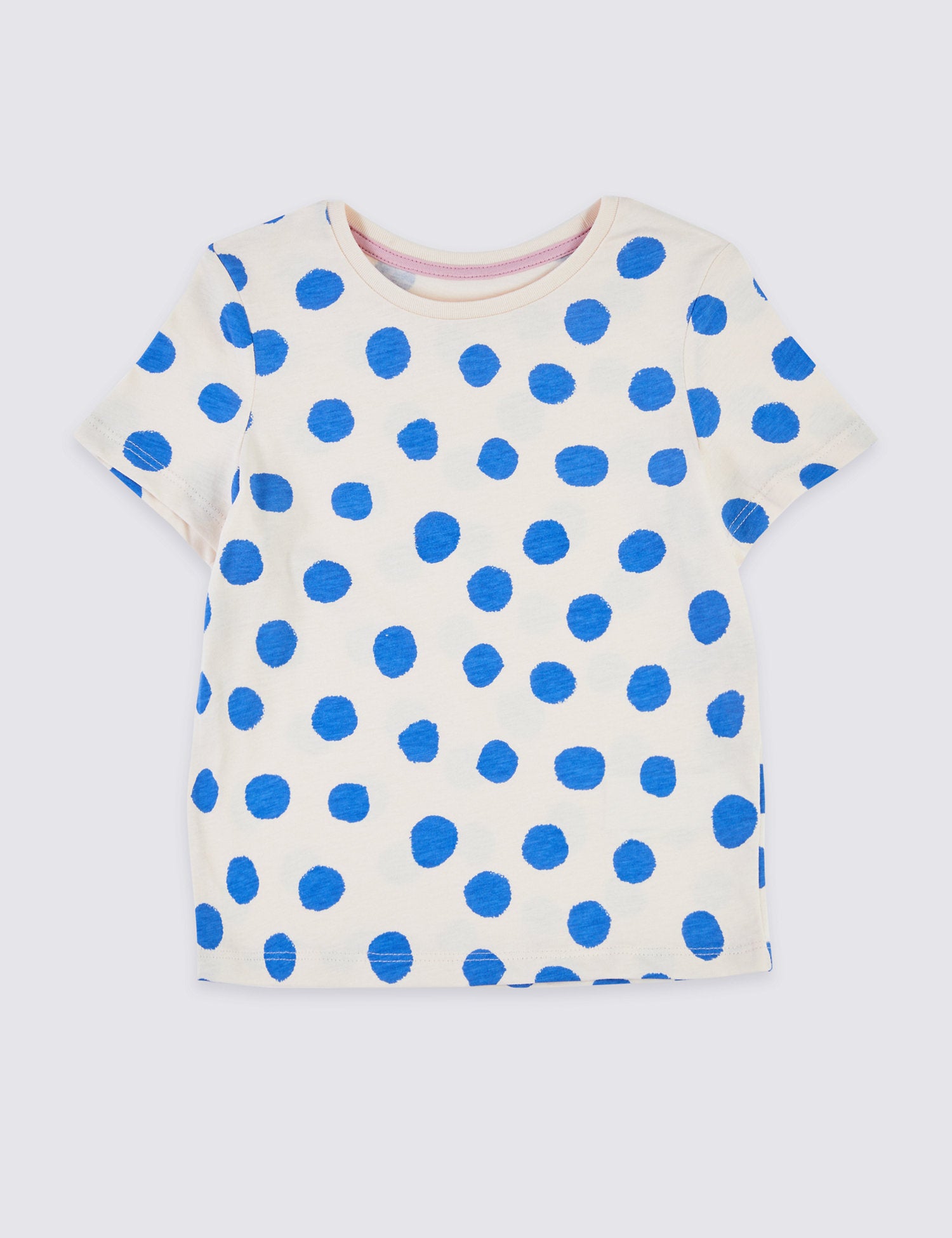 Pure Cotton Spot Print T-Shirt