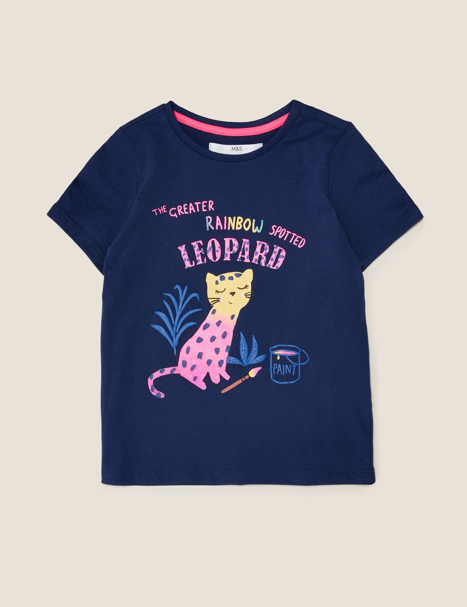 Pure Cotton Leopard T-Shirt