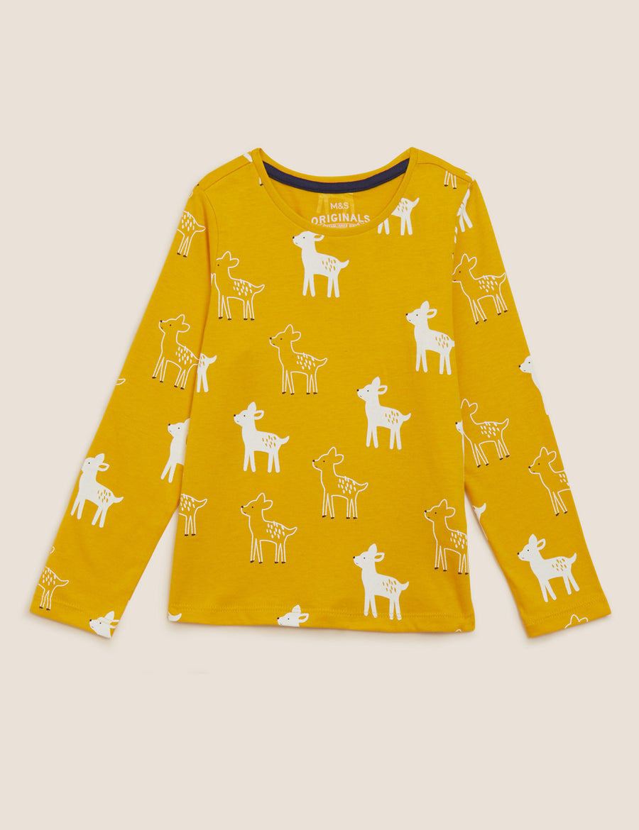 Pure Cotton Deer Print Top